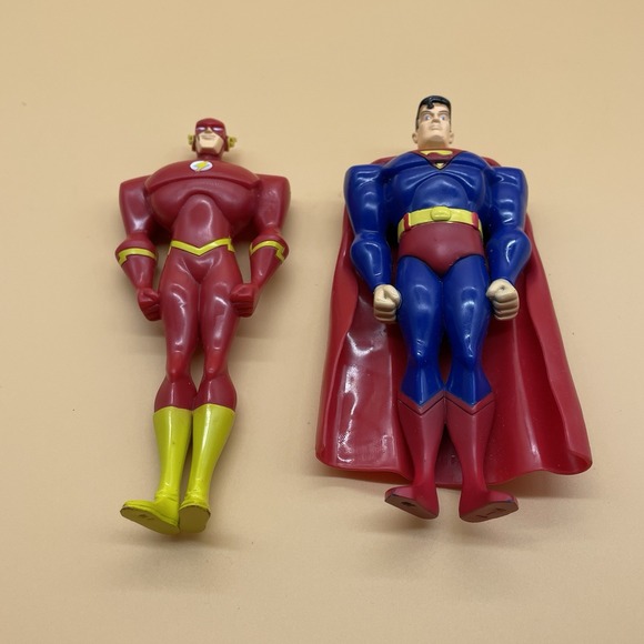 DC Comics Superman & Flash 2006 Rubber Loose Figure 5.5" Justice League - Picture 2 of 5